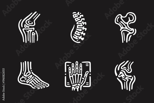Orthopedic Bone and Joint Health Icons
