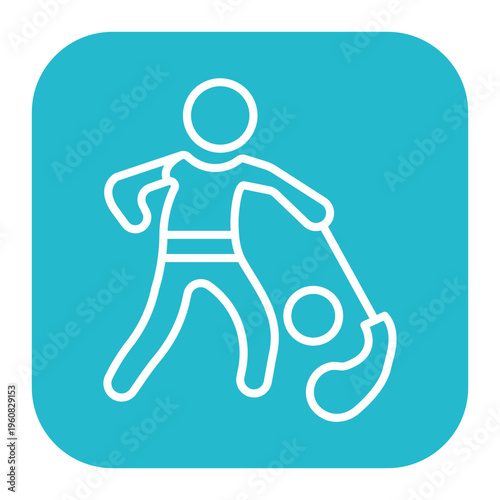 Golf Player Male Icon