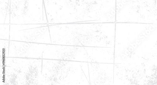 White grunge texture background with horizontal and vertical lines and scattered speckles for a distressed overlay effect with graphic overlay