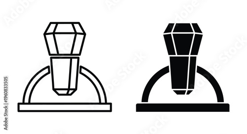 Diamond ring icon, jewelry symbol, engagement ring sign, vector illustration