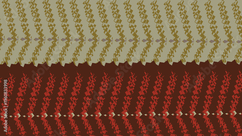 Close-up of red knitted wool fabric showing textured woven yarn pattern