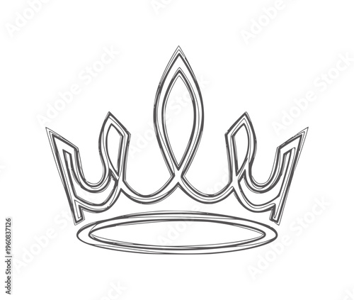 Minimalist black and white wire whisk line kitchen utensil