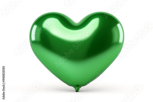 green color balloon inflatable in heart shape