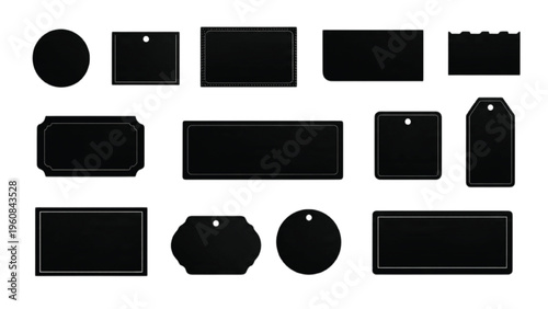 Set of pricing comparison silhouettes with tier boxes and feature differentiation elements