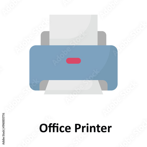  Office Printer Vector icon which can easily modify or edit