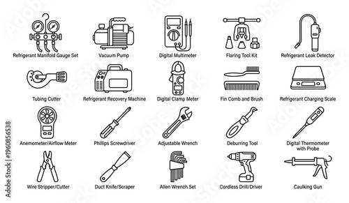 HVAC and Refrigeration Tools: Essential Collection for Maintenance and Repair Work