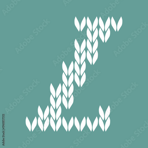 Knitted Letter L