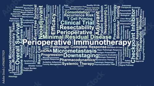 Slika na platnu Perioperative Immunotherapy Word Cloud