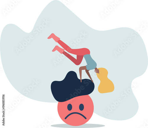 Overcome stress and anxiety, emotional problem, uncertainty or worried about work, depression or mental illness,person's life situation and his activities.