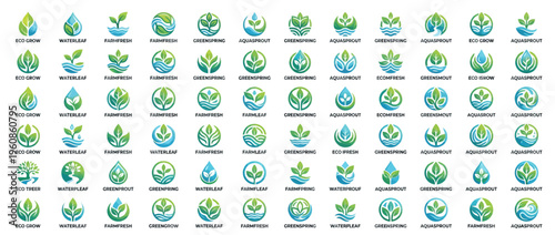 Collection of eco friendly icons.