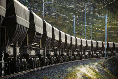Trainload of coal heading towards port
