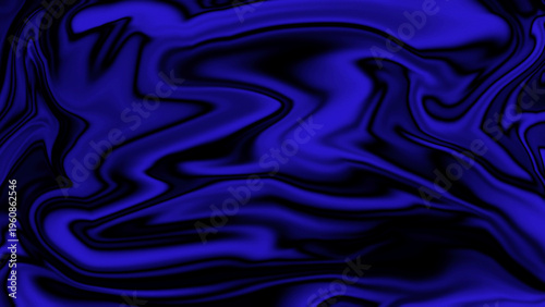 A captivating abstract image featuring rich deep blue and black liquid textures swirled together.