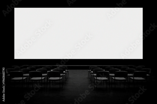 Blank Presentation Screen Mockup