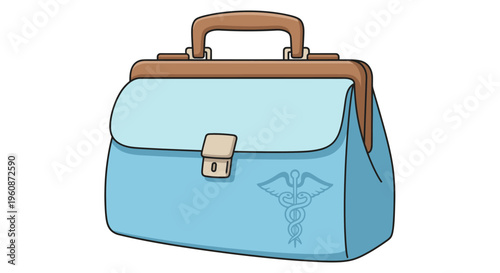 Medical Doctor Nurse Blue Bag.
