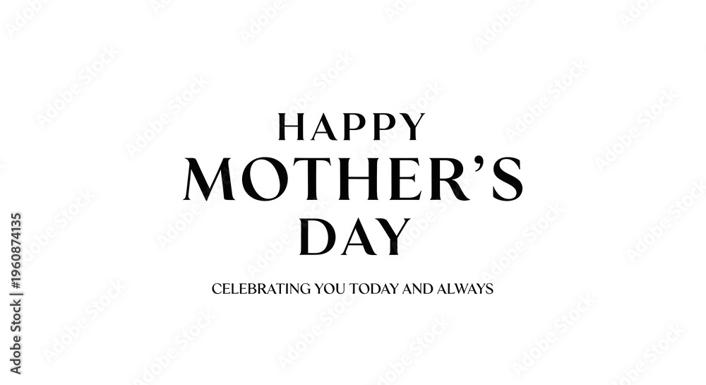 Obraz premium Happy mother's day greeting card