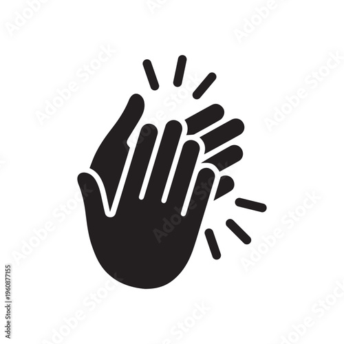 Hands clapping icon. Vector
