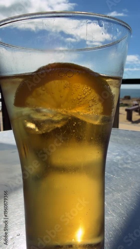 Captivating Imagery Capturing Effervescent Drink With Vibrant Atmosphere And Energetic Surroundings