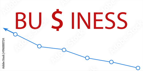 Concept of growing business with chart