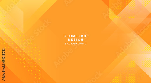 斜線とドットで組み合わせたオレンジ色の幾何学的な背景素材