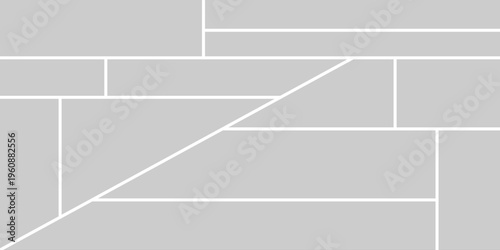 Photo collage template. Blank mosaic photography frames, abstract picture album layout mockup, mood board grid for banner, poster, comic page, social media post, poster. Vector