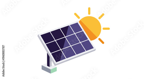 Solar panel renewable energy technology.