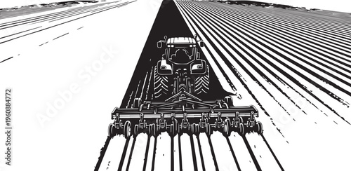 Vintage steam locomotive train traveling on railroad tracks swiftly