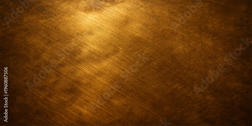 A dark and ancient grunge gold metal texture with an aged, rough surface and vintage parchment pattern creates a weathered antique wallpaper backdrop