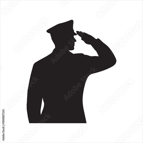 Memorial day tribute to fallen heroes and soldiers on white background.