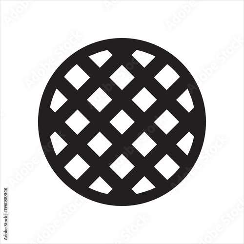  Lattice apple , cherry pie flat icon for food apps and websites
