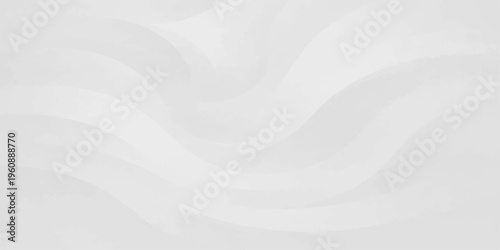 Abstract background with white waves featuring a smooth silk texture and flowing liquid curves in a luxury satin fabric design for a soft light backdrop