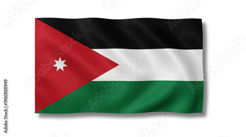 Free Download Jordan National Flag Waving. - GFXLoad
