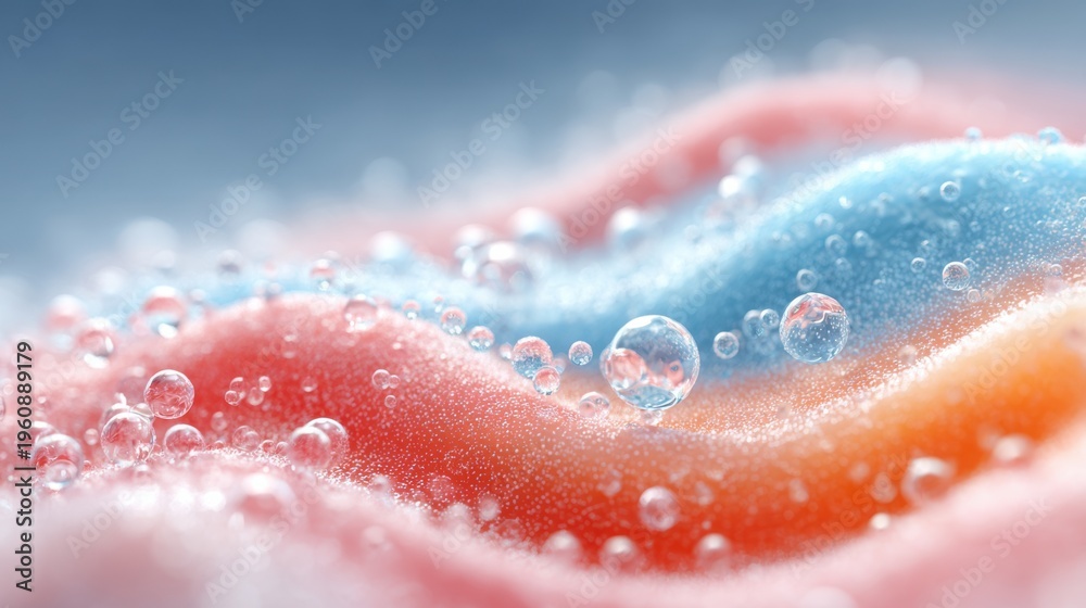Fototapeta premium Cell renewal concept with skin regeneration and biological repair system