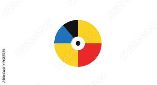 dart board with a target