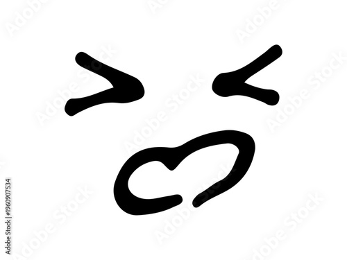 シンプルな手書きの顔