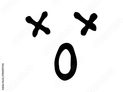 シンプルな手書きの顔