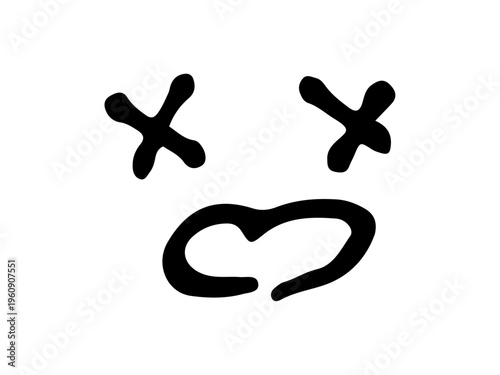 シンプルな手書きの顔