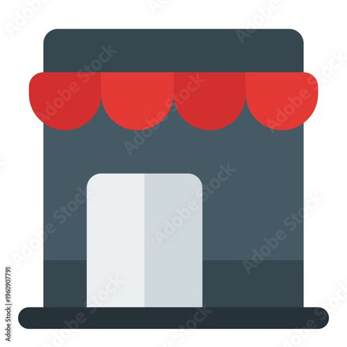 Restaurant Building Flat Icon Vector, Colorful Building and Architecture Symbol for City, Real Estate and Construction Concept