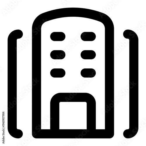 Shopping Mall Line Icon Vector, Modern Outline Building and Architecture Symbol for City, Real Estate and Construction Concept