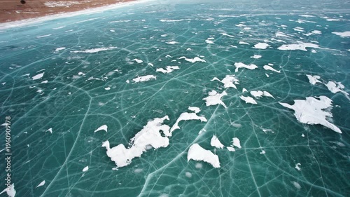 The beautiful ice of Lake Baikal