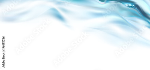 やわらかな光と流れるような水の質感を表現した抽象背景、透明感と上品さを兼ね備えたナチュラルで洗練されたデザイン