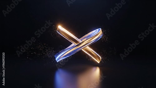 Vibrant multicolored lines and dots swirl in abstract motion against a dark background with glowing streaks of light.