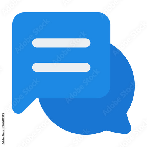 Dialog Flat Icon Vector, Colorful Ecommerce and Shopping Symbol for Online Store and Marketplace Concept