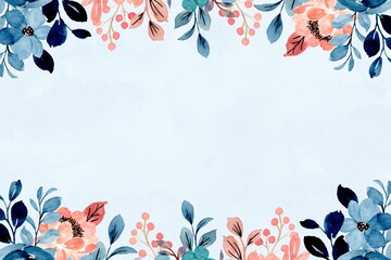 abstract floral background with butterflies