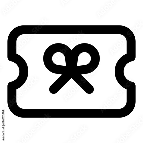 Gift Card Line Icon Vector, Modern Outline Ecommerce and Shopping Symbol for Online Store and Marketplace Concept