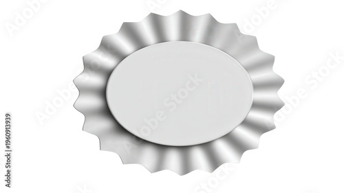 Wallpaper Mural minimalist award badge shape without text isolated on white background Torontodigital.ca