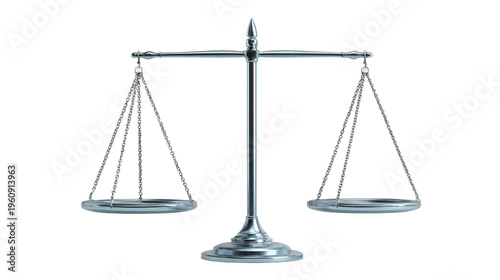 Wallpaper Mural minimalist balance scale concept without text isolated on white background Torontodigital.ca