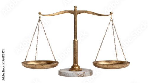 Wallpaper Mural minimalist balance scale concept without text isolated on white background Torontodigital.ca