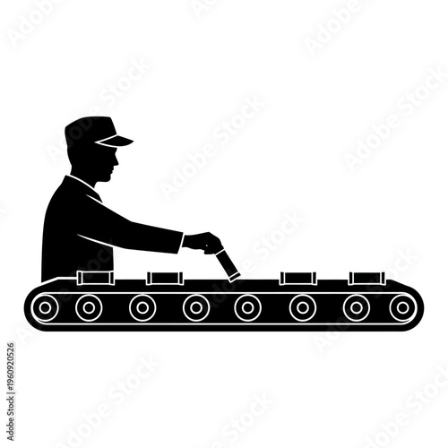 Man operating heavy machinery equipment.