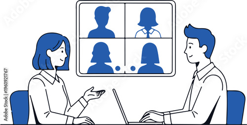 Remote team collaboration on a video conference call