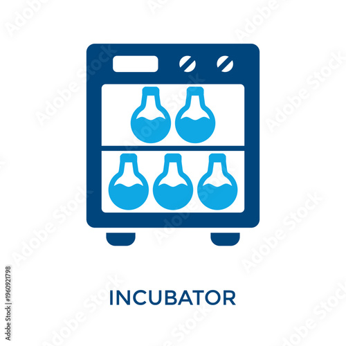 Incubator Icon Dual Tone Style. Vector Illustration For Graphic Design